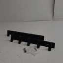 Black Hat and Coat Wall Mount Rack 5 Hooks for Robes, Bags, Keys, and Towels Bathroom Towel Hanger Organizer (2 Pack)