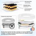 RIZZARI Large Water Dispenser for Dogs: 9L Automatic Stainless Steel Gravity Raised Pet Feeder with Specialized Brush and Triple Filter for Senior Pet Dogs with Neck Pain Garage Living Room (White)