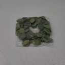 idyllic Eucalyptus Leaves Wreath Metal Polyester Green Wreath 14 Inches for The Front Door Dcor, 1 Pack