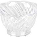 FSE PLDS005C Dessert Dish, 5 oz., Swirl Tulip Shaped, Stackable, Pack of 12