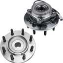 Autoround 515063 4WD Front Wheel Bearing and Hub Assembly Compatible with 2000 2001 2002 Dodge Ram 2500 3500, 8 Lug w/ABS, Set of 2