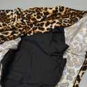 Women's Y2k Leopard Print Cami Dress Sleeveless Spaghetti Strap Mini Sexy Bodycon Pyjamas Dress, Size Large