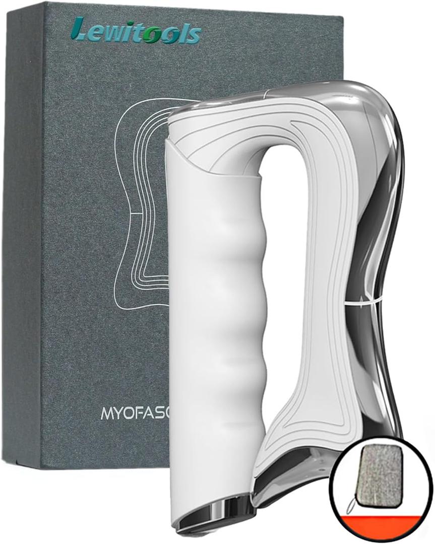 2026 New Electric Massage Scraper & Massager, Fascia Knife Multifunctional Muscle Massage Tool, Muscle Relaxation Electric Fascia Knife Scraper for Fascial Massager, Whole Body, White Non Heated