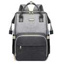 GAIVP Diaper Bag Backpack for Women, Baby Bags for Girls,Diaper Bag with Changing Pad, and Insulated Pockets (Dark Grey +Light Grey)