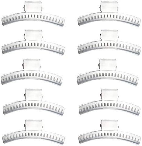 Hair Clips - Set of 10 - Aluminum 3.5 Butterfly Wave Setting Clips for Finger and Marcel Wave Hairstyles