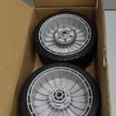 4 Pack Lawn Mower Wheels, HRR216K9VKAA Wheels, Fit for Honda HRR216 HR215 HRT216 HRB215 HRR2168vka etc 21 Inch Lawn Mower,2 Rear Wheels 42710-VE2-M02ZE, 2 Front Wheels 44710-VL0-L02ZB