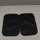 2 Pack Pot Holders for Kitchen, 7 x 9 Inch Cotton and Non-Slip Silicone Potholders Heat Resistant, Oven Cooking Hot Pads Pan Holder (Black)
