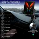 15W Qi Wireless Car Charger Auto-Rotating Dual Coils Fast Charging Vent/Dashboard Phone Mount Holder for Samsung Galaxy Z Fold 7/6/5/S24, iPhone 17/16/15/14 Pro Max, Google Pixel 8/7 Pro (L)