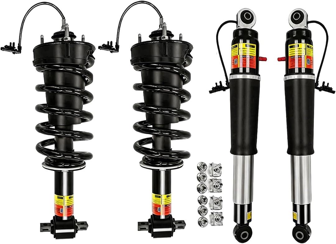 84176631 84176675 4PCS Front & Rear Shocks Struts Assembly Magnetic Ride Control Suspension Compatible with Cadillac Escalade fits for Chevy Tahoe Suburban fits for GMC Yukon XL 2015-2020
