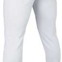 Easton | Rival+ Baseball Pants | Full Length Semi-Relaxed Fit | Youth Sizes | Solid | Multiple Colors (White, XL)