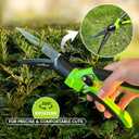 Garden Guru Hand Grass Clipper Scissors Rotating Cutter Head with Safety Lock Rust Proof High Carbon Steel Blades Soft Comfort Grip Handles Perfect for Lawn Edging, Shrubs, Flowers, Gardening