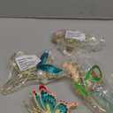 4Pcs Hair Clips for Women Large Non-Slip Strong Metal Hair Claw: Butterfly, Flower, Mermaid Sparkly Jaw Claws for Thick Hair