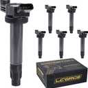 Set of 6 Ignition Coil Packs for 3.3 V6 2004 2005 2006 2007 2008 Toyota Sienna Highlander Solara Lexus RX330 ES330 RX 330 ES 330 Coils 3.3L Replaces UF506 9008019025
