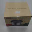 6.5L Heated Water Bowl, Stainless Steel Outdoor Heated Dog Bowl with Anti-Chew Cord, Large Capacity Heated Pet Slow Drinking Dish Provide Warm Water in Winter for Dogs