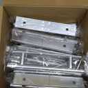 Barydat 50 Pack Self Stick Push Pull Helper Stick on Drawer Pulls ABS Plastic Adhesive Door Cabinet Handles Peel and Sticks Cabinet Handles for Kitchen Sliding Door Furniture(Silver)