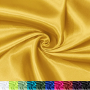 P Pothuiny 60 Inch Wide Gold Satin Fabric by The Yard, Silky Charmeuse Satin Fabric for Bridal Wedding Dress Decor DIY Apparel Crafts, 1 Yard