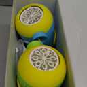 JOYIN 2 Kids Bubble Guns with 4 Bottles Solution, Automatic Bubble Machine Gun with 8 Holes for Kids, Adults, Summer Toys, Easter Basket Stuffers, Birthday Gift, Party Favors (Green Yellow, Blue Yellow)