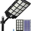 Ofuray Of-5600W Solar Street Lights Outdoor,560000Lm Solar Security Flood Lights Parking Lot Lights Commercial Dusk to Dawn, 6500k Waterproof Led with Remote Control Motion for Street,Court,Barn