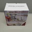 Grain Mill Attachment for Kitchenaid Stand Mixer, Kitchen Aid Accessories and Attachments Flour Mill, Mixer Attachment Wheat Grinder Fit for Grinding Wheat, Corn, Oats, Buckwheat and Other Cereals 