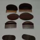 Hair Base Sponge Invisible Hair Clip Comb Bump It Up Volume Insert for False Hair Extensions Accessories, Brown (AJ Brown)