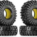 INJORA 1.0" 62 * 22mm King Trekker Tires & Inserts Combo (4)