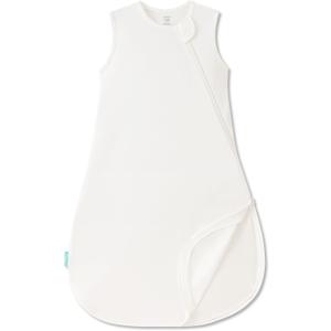 PurComfy Supersoft Sleep Sack 0.5 TOG, Premium Bamboo Viscose Sleeping Bag Thin Baby Wearable Blanket 2-Way Zipper Sleep Sack (6-15 Months, Cream)