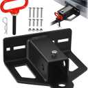 Zero Turn Lawn Mower Hitch with 2" Receiver, 6mm Thicker Heavy Duty Steel Bolt On Trailer Hitch Receivers with Chain Slot, 1/2 inch Magnetic Trailer Hitch Pin