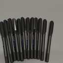Uniball Vision Rollerball Pen - 12 Pack, Blue Pens, 0.5mm Micro Tip Size - Smooth Writing Japanese Pens, School Supplies