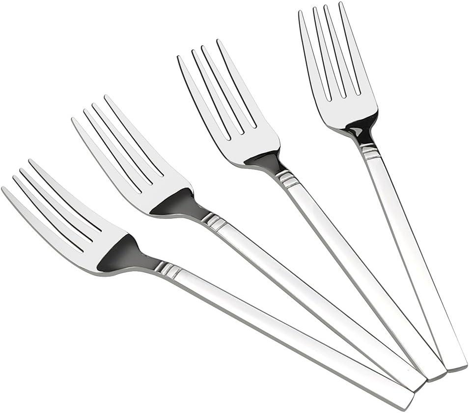 12-Piece Stainless Steel Dessert Forks, Small Fork