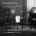 TP-Link Deco S4 Mesh AC1900 WiFi System - Up to 5,500 Sq.ft. Coverage, Replaces WiFi Router and Extender, Gigabit Ports, Works with Alexa, Deco S4(3-Pack)
