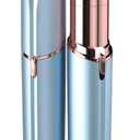 Facial Hair Remover for Women - as Seen on TV Painless Face Shaver - Electric Hair Removal Device for Face Lips Peach Fuzz with Light (Blue)