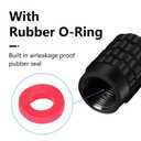 Daoquan Metal Auto Car Tire Valve Stem Caps Compatible with Infiniti Infinity QX50 Q50 Q70 Q70L Q60 QX30 QX60 QX80 All Models Wheel Cap, Air Valve Caps Styling Decoration Accessories 4pcs, Large