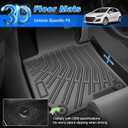 Elantra Floor Mats - Car Mats for Hyundai Elantra 2011-2016, All Weather Floor Mats and Cargo Liner for Elantra Accessories, Heavy Duty Rubber Mats, Car Accessories