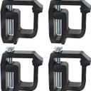 Mounting Clamp Tonneau Cover Clamps Truck Topper Camper Shell Clamps Truck Bed Camper Clip for Chevy Silverado Sierra 1500 2500 3500 for Dodge Ram 1500 2500 3500 for Ford F150 250 4PC Black