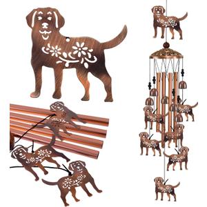 Outdoor Wind chimes Decor, Dogs Wind Chimes for Home, Patio, Porch, Lawn, Indoor, Garden Dog Decoration, Mobile Dog Wind Catcher, Music Wind Bells, Memorial Gifts, Festival Gifts for Mom/Grandma/Woman