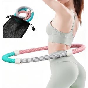 FITRI Hula Hoop for Adults Weight Loss - 3.1lb with Pouch Portable Slimming Exercise Equipment for Home and Workout Closed Silent Version