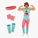 fun shack 80s Exercise Costumes For Men, 80s Workout Costumes, Retro Fitness Outfits For Men, 80s Gym Attire M