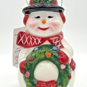 Blow Mold Snowman Ornament Christmas Led