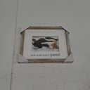 Malden International Designs 4x6 Our Kids Have Paws! Rustic Borders Picture Frame Our Kids Have Paws! Sentiment White MDF Wood Mat With Screenprinted Paw Prints Raised Rustic Brown Outer Wood Moulding