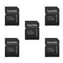 10 Pack -Sandisk MicroSD MicroSDHC to SD SDHC Adapter. Works with Memory Cards up to 32GB Capacity (Bulk Packaged).