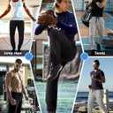 Mens Sweatpants with Zipper Pockets 5 Pack Mens Joggers for Men Open Bottom Mesh Athletic Pants for Workout,Running (L)