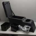 MOOSUN 31515 Denim Black Deluxe Locking Center Console for Jeep CJ-5 1976-1983, CJ-7 1976-1986, Wrangler YJ 1987-1995