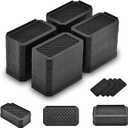 EclatBain Rectangle Bed Risers Furniture Risers Heavy-Duty Rectangular Adjustable Block Lift to 3 inches and 4.3 inches Desk, Sofa, Chair Legs, Support up to 4000 pounds BK-3