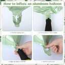 Ouddy Life Sage Green Bachelorette Party Decorations, Bride to Be Bridal Shower Decoration with Crown Champagnes Wineglass Heart Foil Balloons, Veil Sash, Fringe Curtains Engagement Wedding Supply