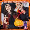 Halloween Ghost Glass Cups,18oz Glass Cup with Lid & Straw, Spooky Gifts for Halloween Lovers