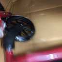 Drive Medical Aluminum Rollator Walker Fold Up and Removable Back Support, Padded Seat, 6" Wheels, Red