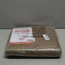 BEQHAUSE Dirt Trapper Door Mat 24" x 36" Half Circle Non-Slip Washable Doormats Entrance Rugs Absorbent Welcome Low Profile Floor Mats for Front Back Door and Entryway, Taupe