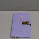 Ovesmusl Diary with Lock for Girls A5 Leather Diary for Women 260 Pages 100 GSM Refillable Journal with Lock for Teens Secrets Flower Journals with Combination Passwords, 5.7"x8.3", Purple