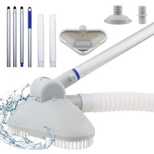 Portable Pool Vacuum Cleaner Kit for Small Pools – Includes Hose, Vacuum Head & 61.5" Telescopic Pole – Handheld Pool Vacuum for Above-Ground & Inflatable Pools
