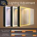 KWW LED Lighted Bathroom Medicine Cabinet with Sockets & USBs, Defogger, Dimmable, 3 Color Light Makeup Mirror, Easy to Install, Wall Mounted Cabinet (2 Door-30 * 28)
